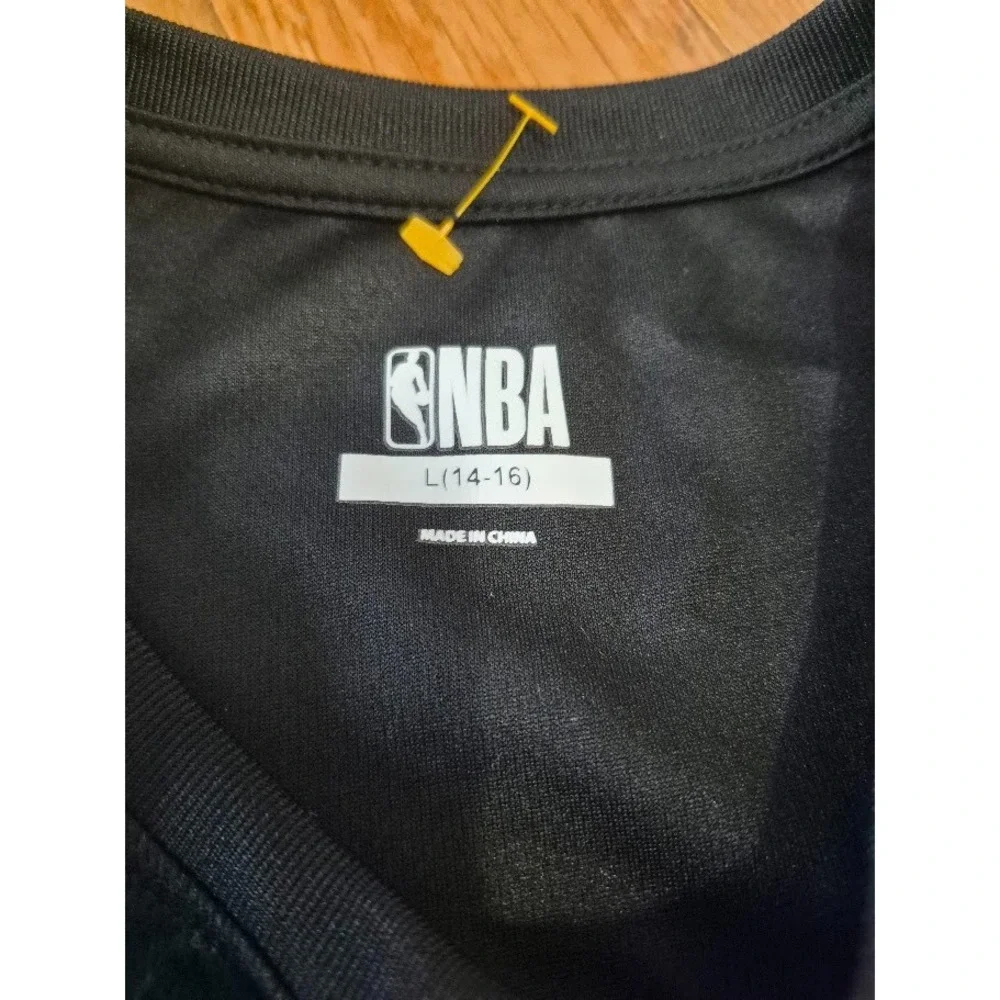 NBA Tank Top Kids Large 14/16 NBA Jersey Black NEW